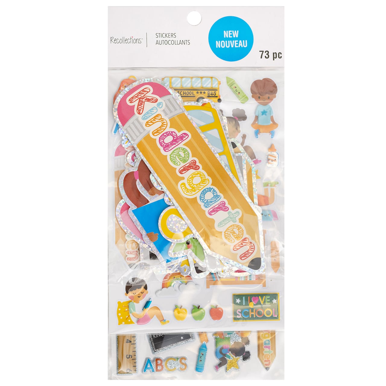 Kindergarten Dimensional Sticker Flip Pack by Recollections&#x2122;
